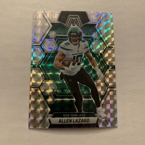 Allen Lazard 2023 Panini Mosaic #76 Silver Mosaic Prizm New York Jets